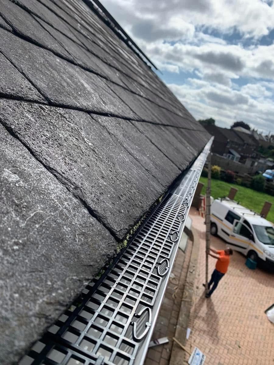 Gutter installation project in Great Torrington